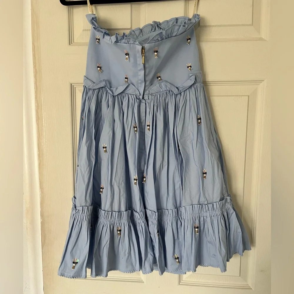 Agua by Agua Bendita Pale Blue Ruffle Dress - Picture 6 of 8